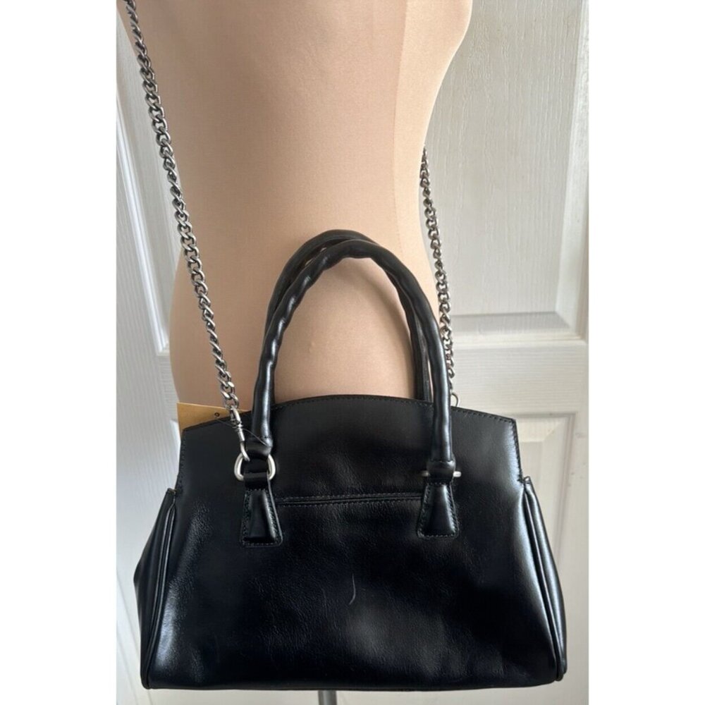 Patricia Nash Leather Marianna Top Handle Satchel Handbag Black - Picture 4 of 16